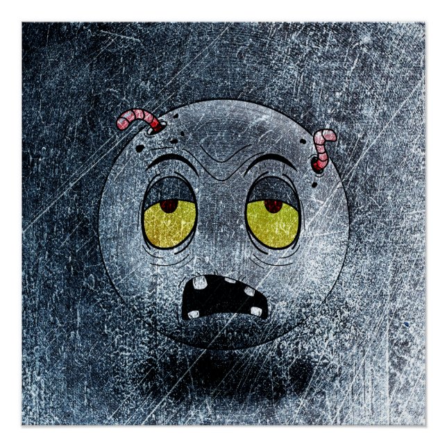 Pôster Poster Zombiemoji Vintage (Frente)