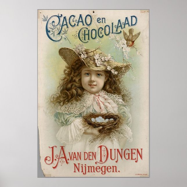 PÔSTER POSTERES VINTAGE - PUBLICIDADE DA EMPRESA CHOCOLAT (Frente)