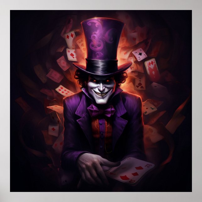 Poster PosterLe Jeu de Cartes Fantastique avec le Joker (Frente)