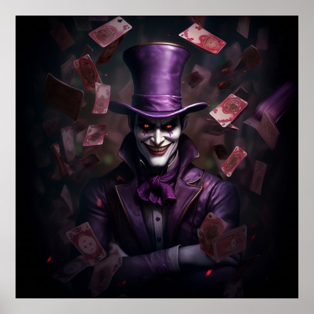 Poster PosterLe Le Joker Malicieux dans les Cartes (Frente)