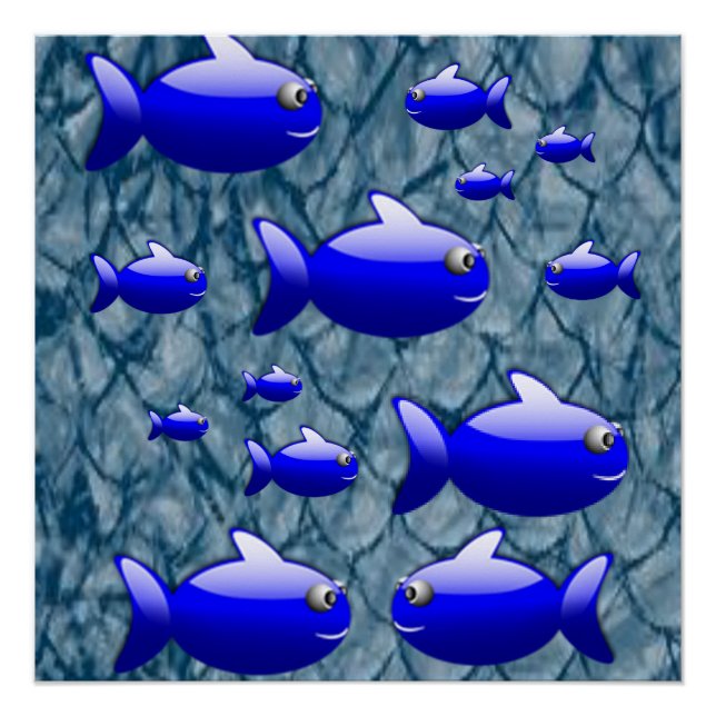 Pôster Posters da Poster de Fish Beach (Frente)