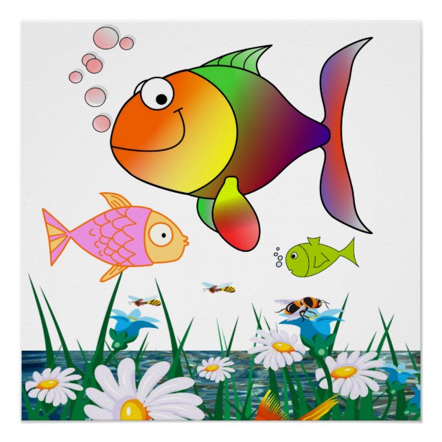 Pôster Posters da Poster de Fish Beach (Frente)