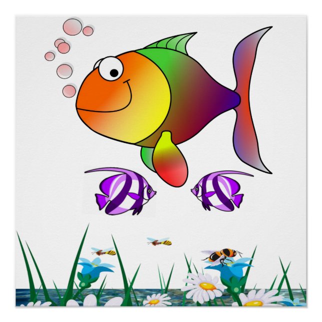 Pôster Posters da Poster de Fish Beach (Frente)