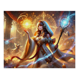 Pôster Posters de cicatrização de batalha divina - Compai