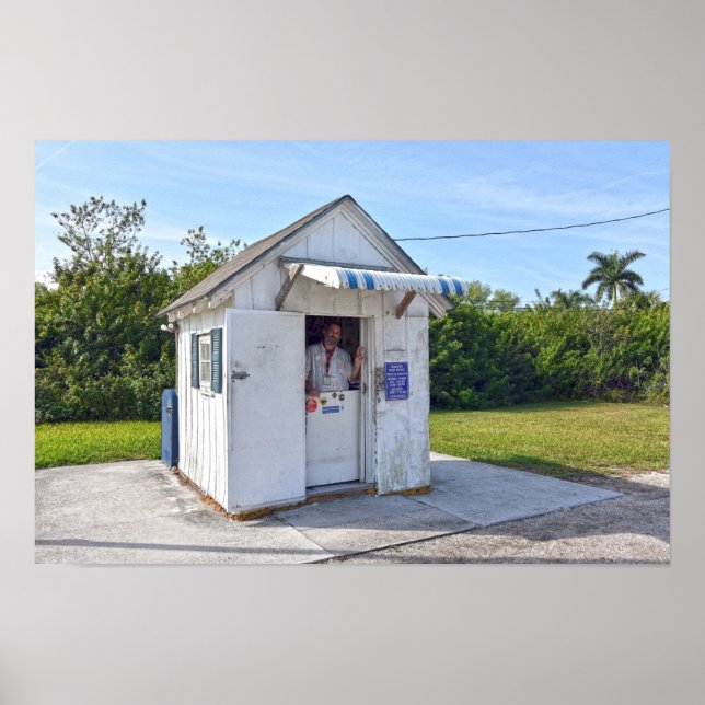 Poster Postmaster Don em Ochopee, Flórida (Frente)