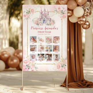 Poster Posto de Colagem de Fotografias do Primeiro Ano da