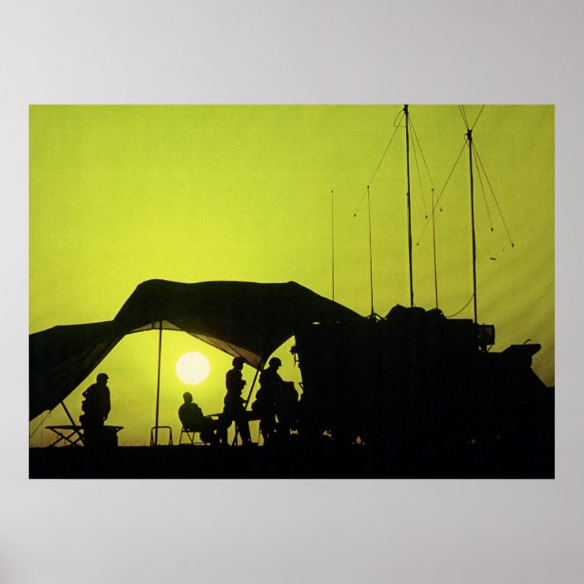 Poster Posto de Comando Móvel do Exército (Frente)