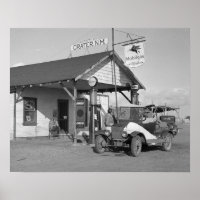 Posto de Combustível do Novo México, 1936. Foto An