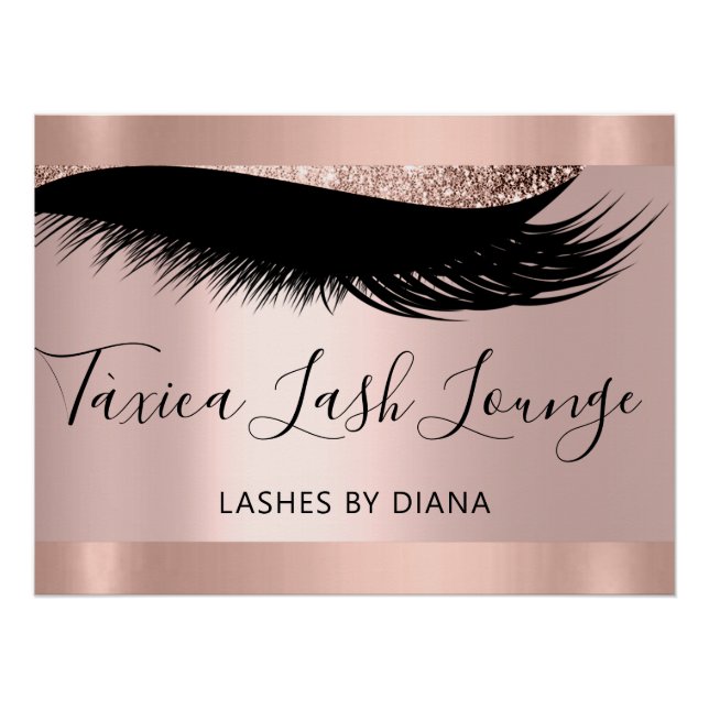 Pôster Posto de Extensão Eyelashes do Artista Makeup Stud (Frente)