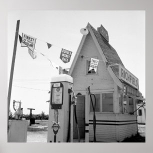 Poster Posto de gasolina: 1939