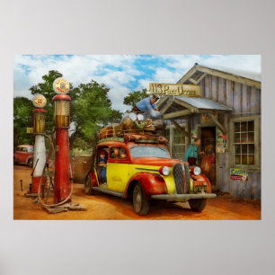 Poster Posto de Gasolina - Entrega Fresca para Pie Town 1