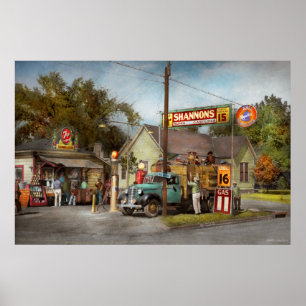 Poster Posto de Gasolina - Gasolinas super de Shannon 193