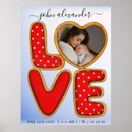 Poster Posto de Keepsasasak de Anúncio de Foto do Bebê Re