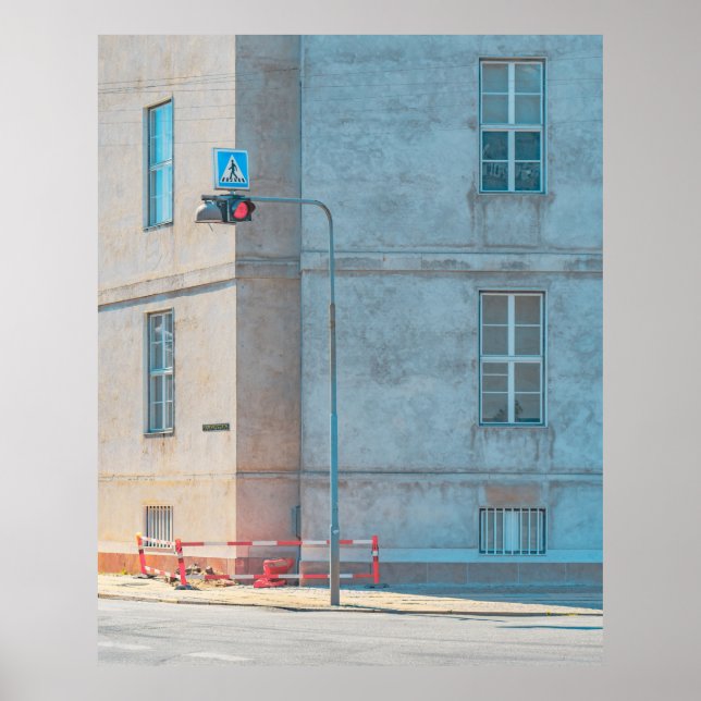 POSTER POSTO DE LÂMPADA PERTO DA CONSTRUÇÃO (Frente)