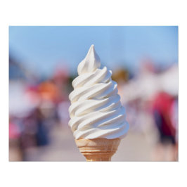 Pôster Posto de sorvete de servidor suave