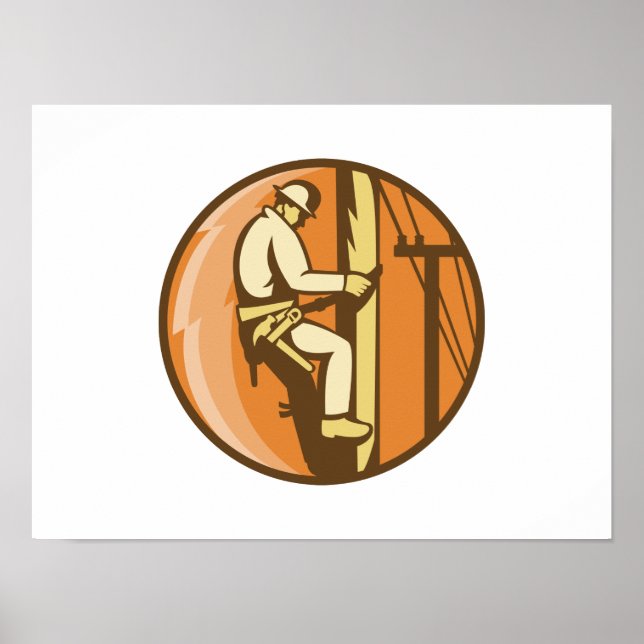 Pôster Posto do Utilitário de Escalada Elétrica da Power  (Frente)