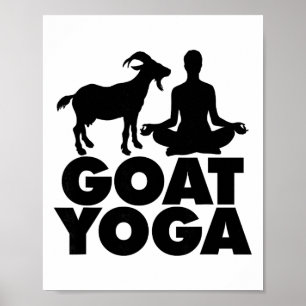 Poster Postura de Yoga de Lótus Cabra Yoga _1