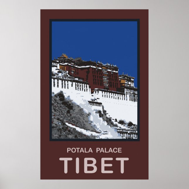 Pôster Potala Palace Lhasa Tibete (Frente)