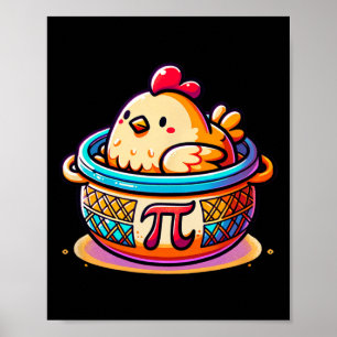 Poster Pote De Galinha Pi Engraçado Pi Day Math