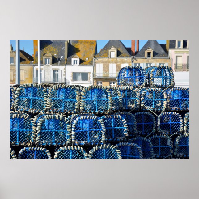 Pôster Pote de lagosta no Le Croisic em França (Frente)