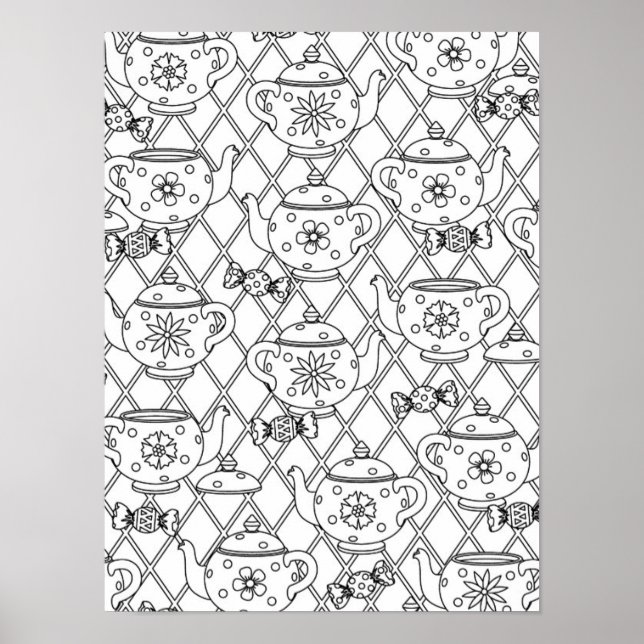 Poster Pote Tea Doodle 2 (Frente)