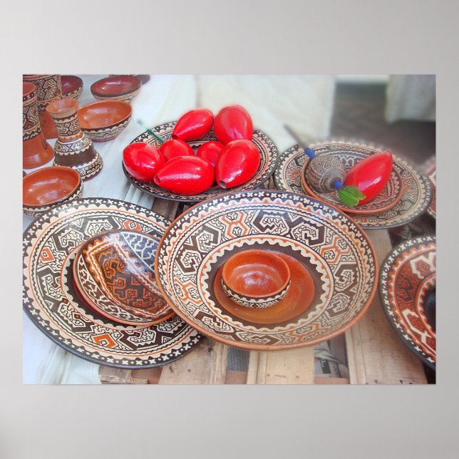 Pôster Potência Colorida numa Feira Artisã (Frente)