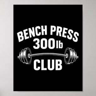 Poster Potência de elevação de peso do clube de imprensa