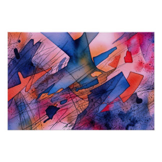 Pôster "Potencial desencadeado" Arte Abstrato Contemporân