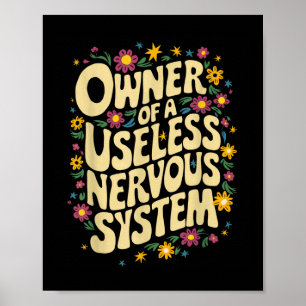 Poster Potes engraçados Conscientização inútil Proprietár