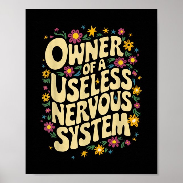 Poster Potes engraçados Conscientização inútil Proprietár (Frente)
