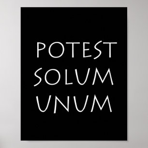 Poster Potest Solum Unum