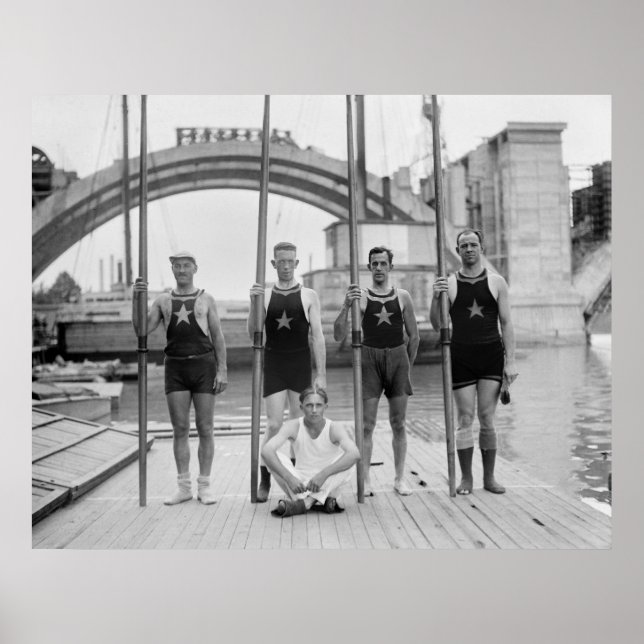 Pôster Potomac Boat Club Crew, 1921 (Frente)