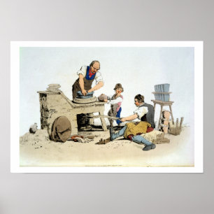 Pôster Potters, de "Figurino da Grã-Bretanha Excelente", 