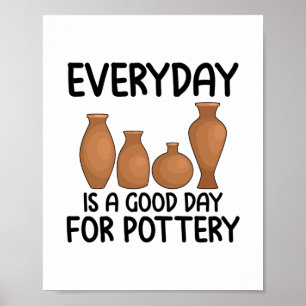 Poster Pottery Hobby   Presentes de Artesanato ceramista