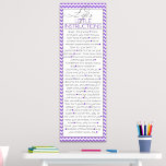Pôster Poucas instruções de vida (lilac)<br><div class="desc">Uma lista fantástica de instruções úteis,  inspiradoras e encorajadoras sobre "vida". Este impressão de poster vai excelente num quarto,  dormitório ou para algum material de leitura permanente no banheiro!</div>