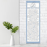 Pôster Poucas instruções de vida (marinho azul)<br><div class="desc">Uma lista fantástica de instruções úteis,  inspiradoras e encorajadoras sobre "vida". Este impressão de poster vai excelente num quarto,  dormitório ou para algum material de leitura permanente no banheiro!</div>