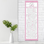 Pôster Poucas instruções de vida (rosa)<br><div class="desc">Uma lista fantástica de instruções úteis,  inspiradoras e encorajadoras sobre "vida". Este impressão de poster vai excelente num quarto,  dormitório ou para algum material de leitura permanente no banheiro!</div>