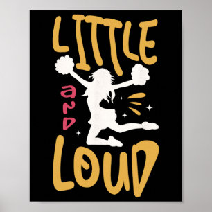 Poster Pouco E Alto Para Um Grito De Cheerleader Divertid