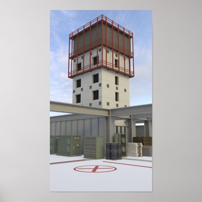 Poster Pouco Policial CSGO Mapa Vertigens (Frente)