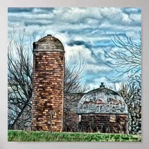 Poster Pouco silo, silo grande 2