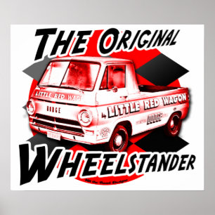 Pôster Pouco vagão vermelho