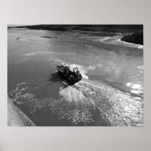 Poster Poucos traineira, porto da baía de Cardiff - pret