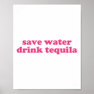 Poster Poupe Água Bebida Tequila Y2k Aestésico Cinco