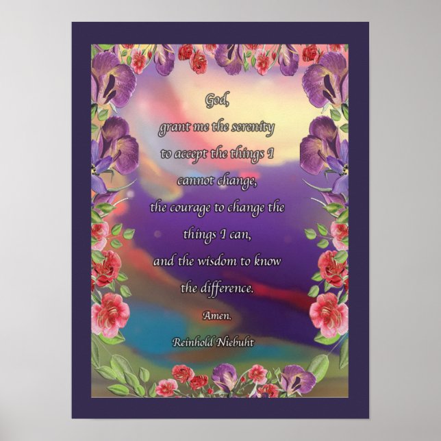 Poster Pour Art Serenity Prayer (Frente)