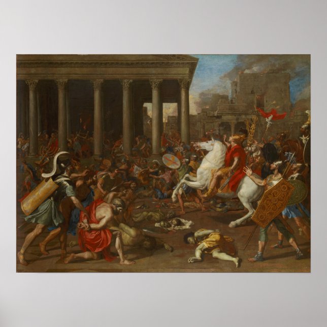 Poster Poussin - A Conquista De Jerusalém Pelo Imperador  (Frente)
