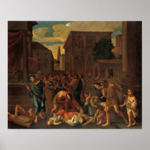 Poster Poussin - A Praga Dos Filisteus Em Asdod