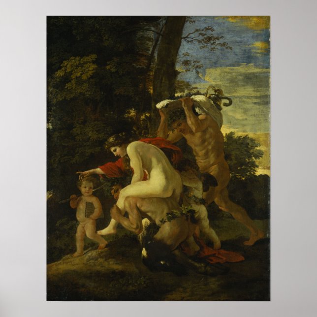 Poster Poussin - Cena Bacílica (Frente)