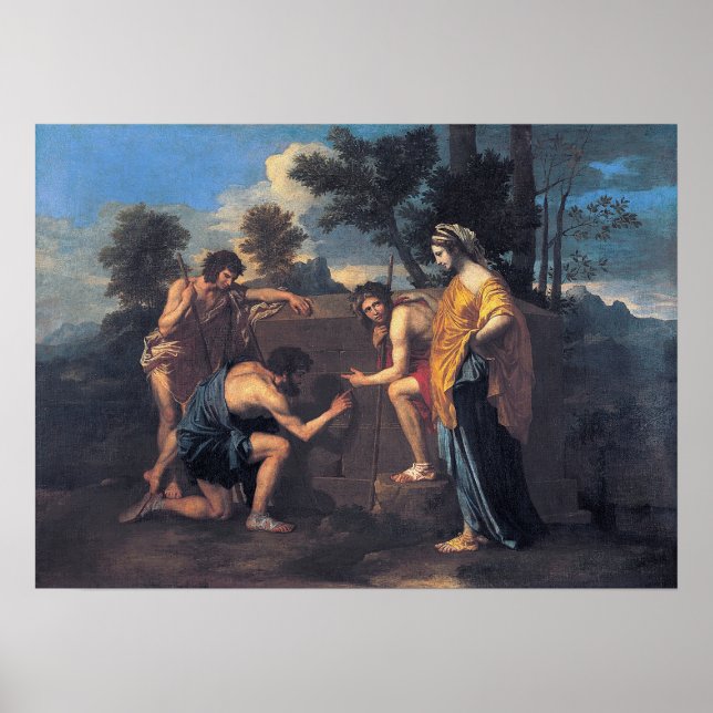 Poster Poussin - E Eu em Arcádia (Frente)