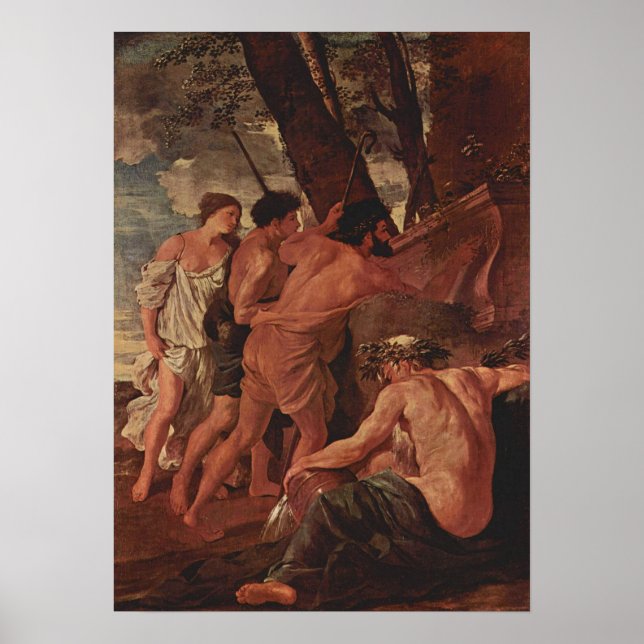 Poster Poussin - Et Em Arcadia Ego (Frente)
