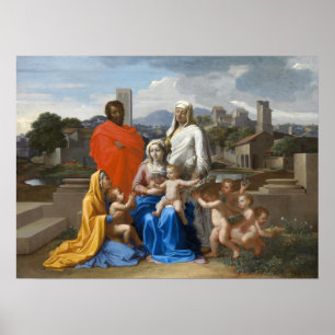 Poster Poussin - Família Santa